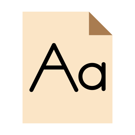 Font Generic Flat icon
