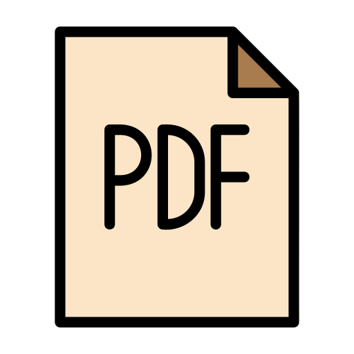 pdfドキュメント Generic Outline Color icon