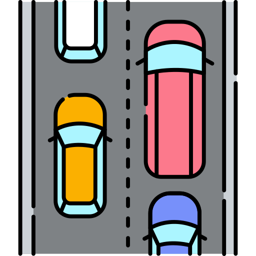 Traffic jam Generic Outline Color icon