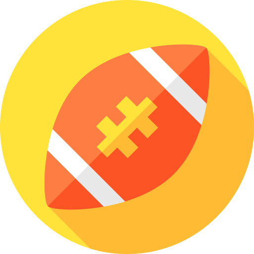 ラグビーボール Flat Circular Flat icon