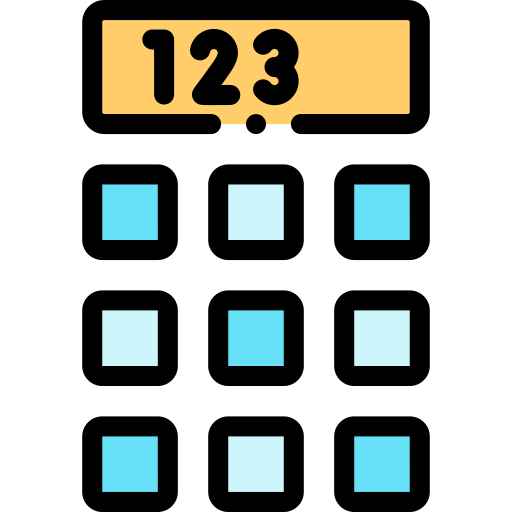 数値 Detailed Rounded Lineal color icon