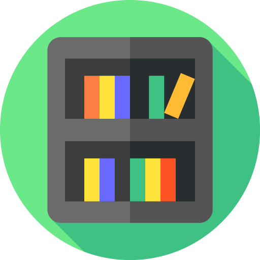 bibliothek Flat Circular Flat icon