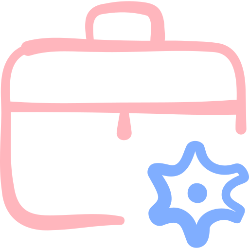Suitcase Basic Hand Drawn Color icon
