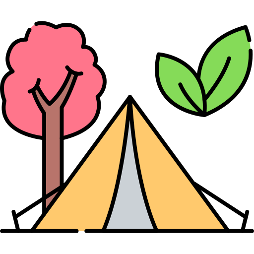 carpa para camping Generic Thin Outline Color icono