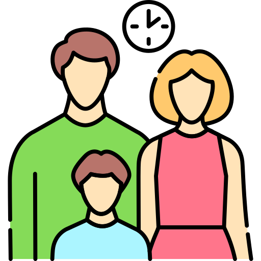 familie Generic Thin Outline Color icon