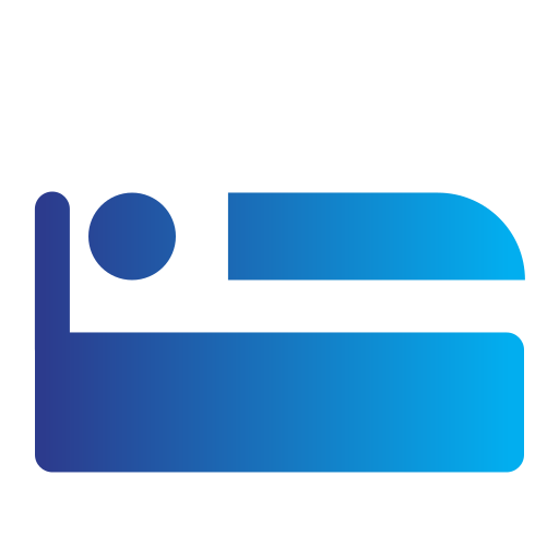 łóżko Generic Flat Gradient ikona