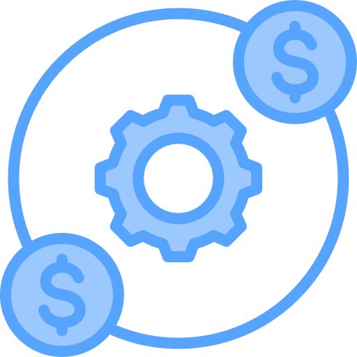현금 흐름 Generic Blue icon