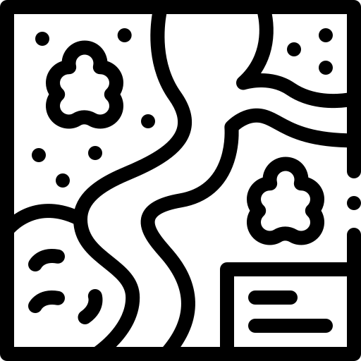 geografía Detailed Rounded Lineal icono