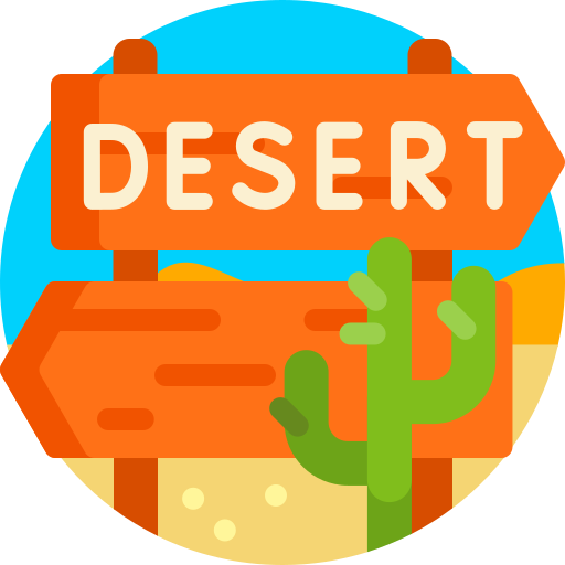 deserto Detailed Flat Circular Flat icona