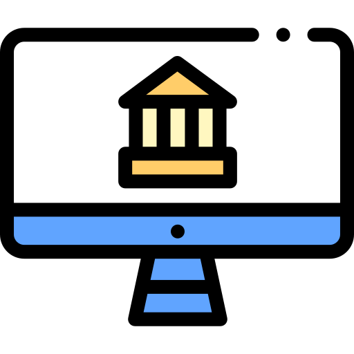 은행업 Detailed Rounded Lineal color icon