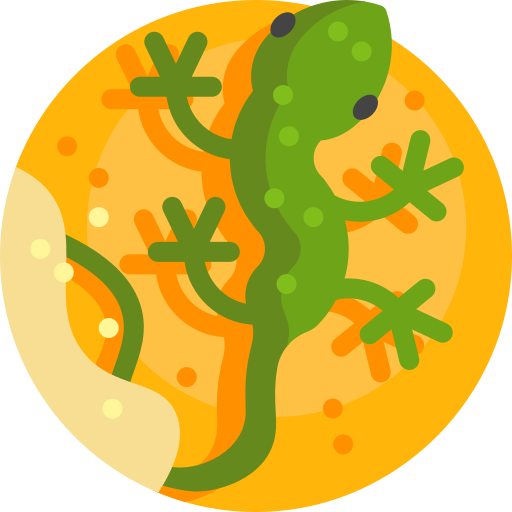 도마뱀 Detailed Flat Circular Flat icon
