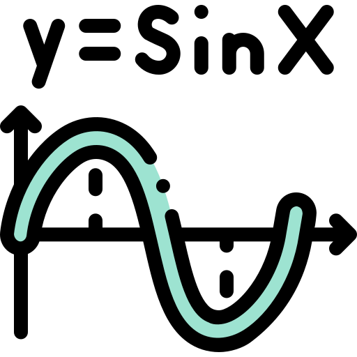 trygonometria Detailed Rounded Lineal color ikona