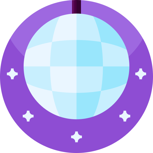 lustrzana piłka Geometric Flat Circular Flat ikona