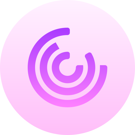 wykres kołowy Basic Gradient Circular ikona