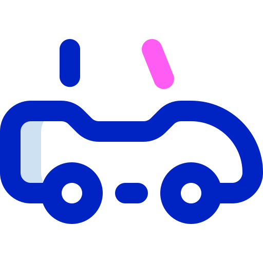Convertible car Super Basic Orbit Color icon