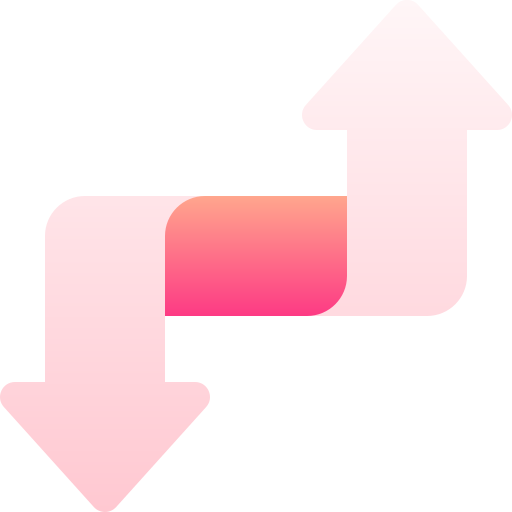 pijlen Basic Gradient Gradient icoon