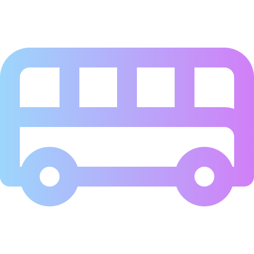 버스 Super Basic Rounded Gradient icon