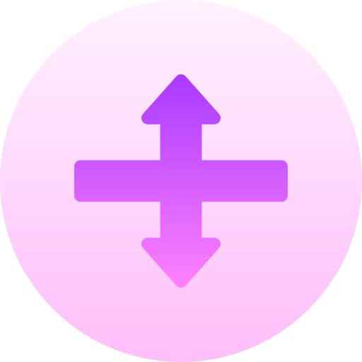 größe ändern Basic Gradient Circular icon