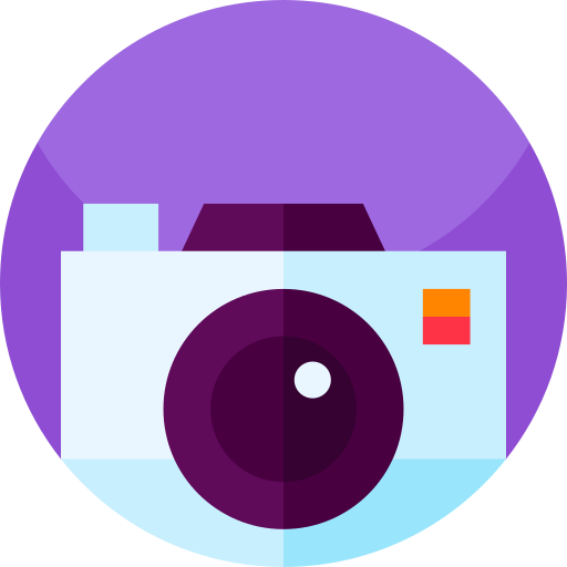kamera Geometric Flat Circular Flat ikona