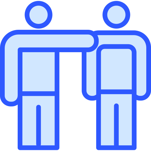 협력 관계 Generic Blue icon