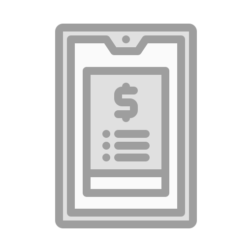 Receipt Generic Grey icon