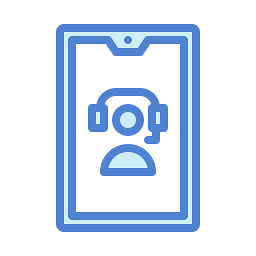 コールセンター Generic Blue icon