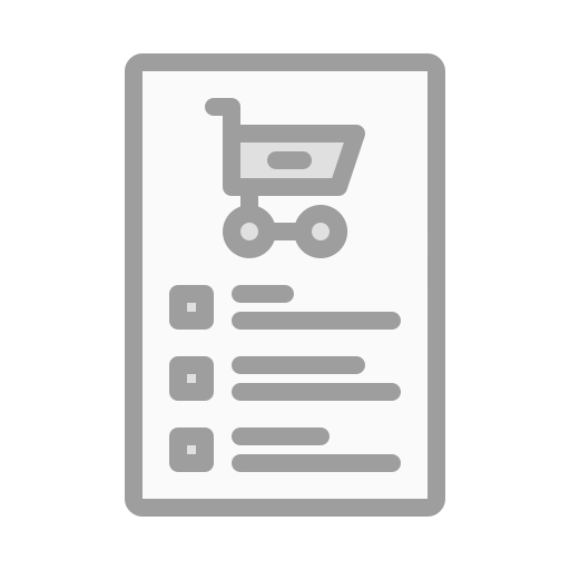 Shopping list Generic Grey icon
