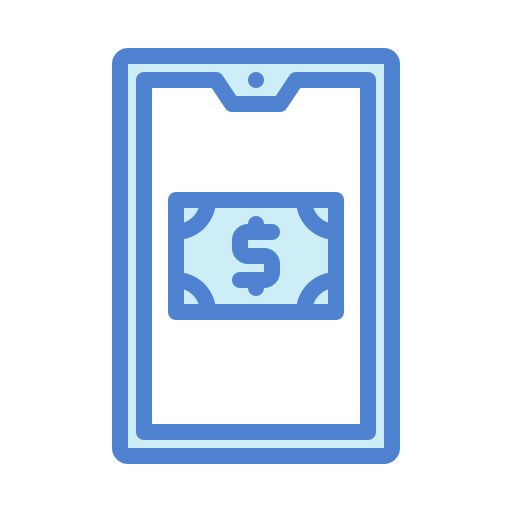 dinheiro digital Generic Blue Ícone