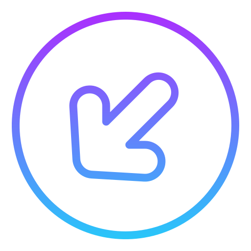 左下矢印 Generic Gradient icon