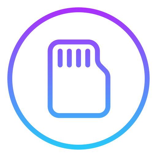 Micro sd card Generic Gradient icon