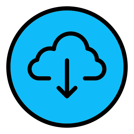 cloud downloaden Generic Outline Color icoon
