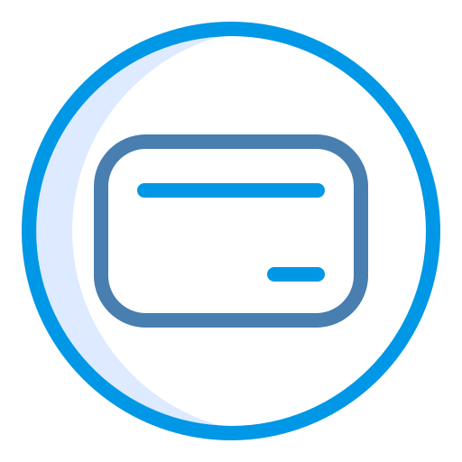 クレジットカード Generic Blue icon