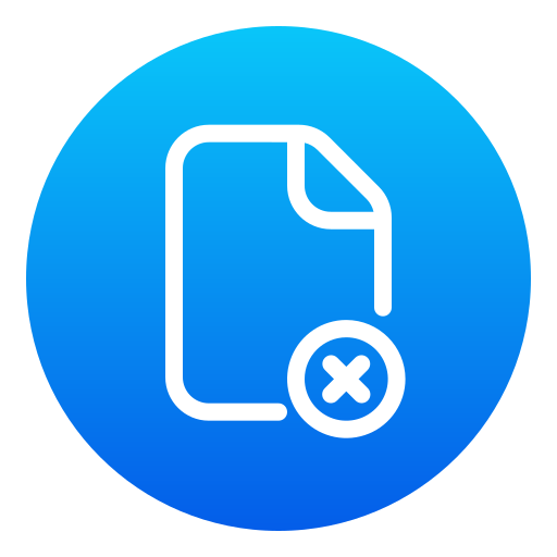 ファイルを削除する Generic Flat Gradient icon