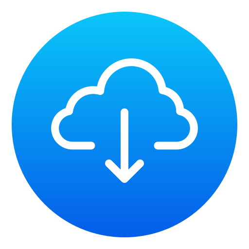 クラウドダウンロード Generic Flat Gradient icon