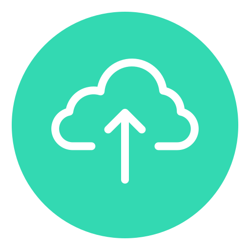 cloud uploaden Generic Flat icoon