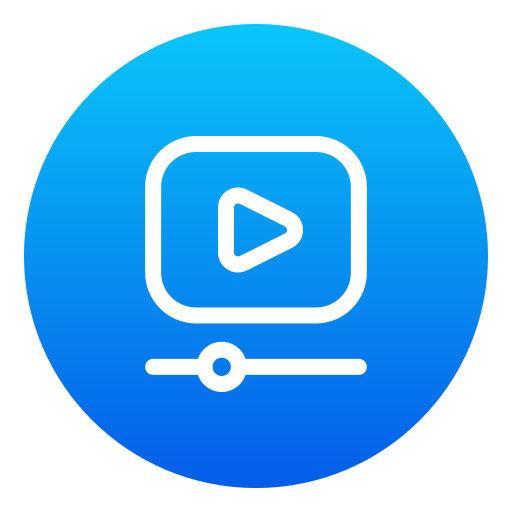 Video player Generic Flat Gradient icon