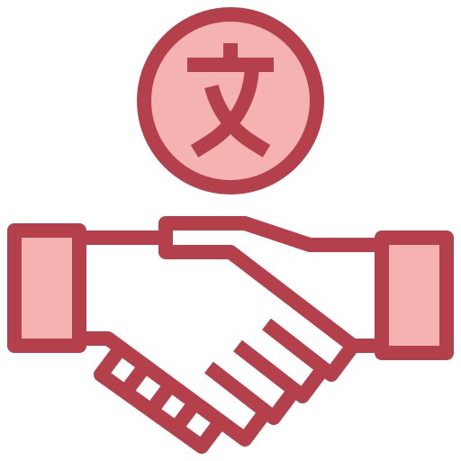 partnerski uścisk dłoni Surang Red ikona