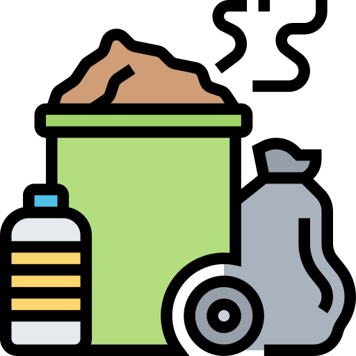 Garbage bin Meticulous Lineal Color icon
