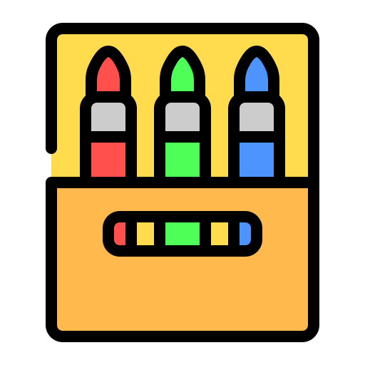 lápices de color Generic Outline Color icono