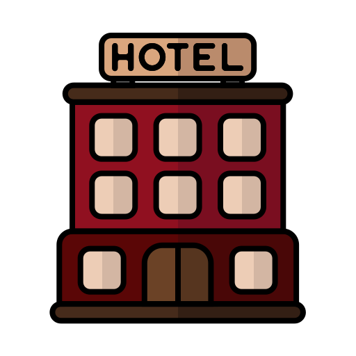 hotel Generic Outline Color icona