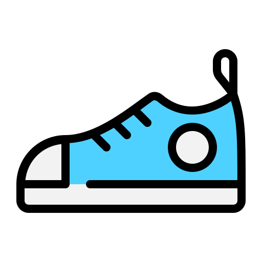 sneakers Generic Outline Color icoon