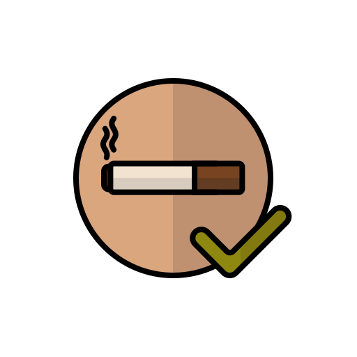 Área de fumadores Generic Outline Color icono