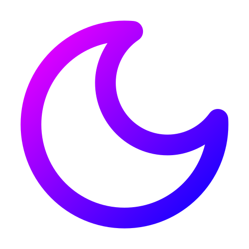 Moon Generic Gradient icon