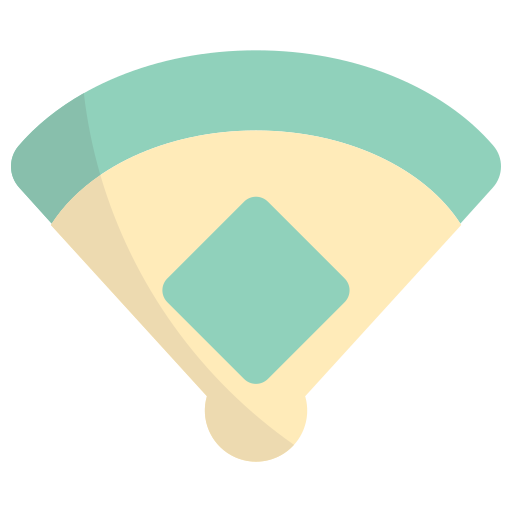 diamant de baseball Generic Flat Icône