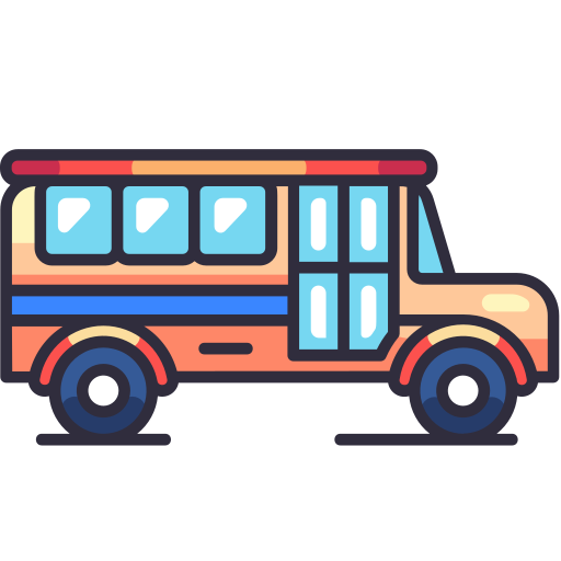 autobús escolar Generic Outline Color icono