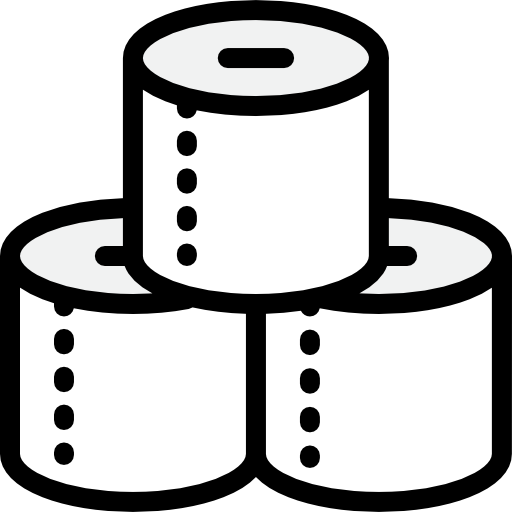 Туалетная бумага Detailed Rounded Lineal color иконка