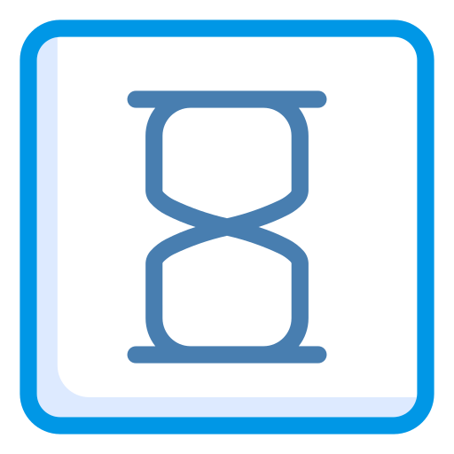 reloj de arena Generic Blue icono