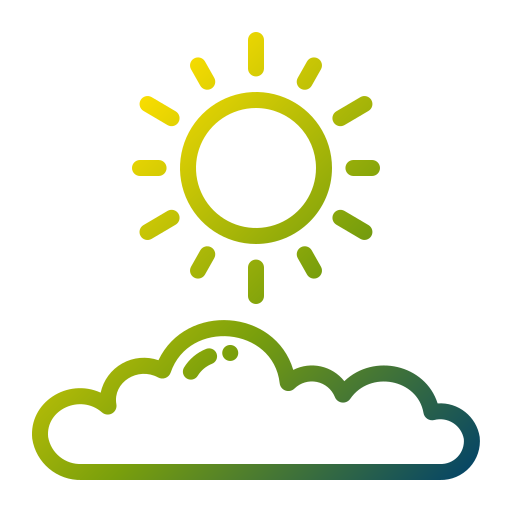Mostly sunny Generic Gradient icon