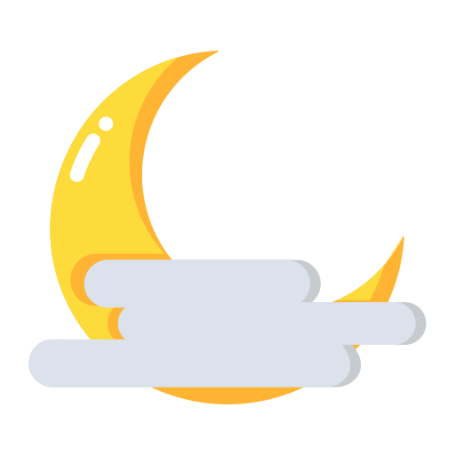 Foggy night Generic Flat icon