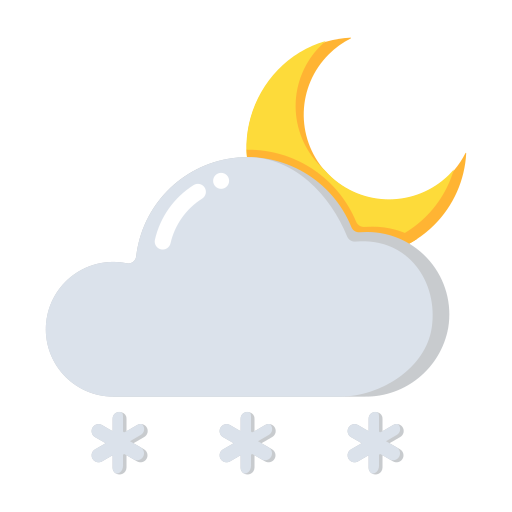 Night snow Generic Flat icon